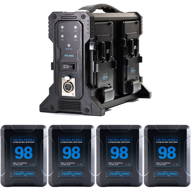 IndiPRO Tools 98Wh Micro V-mount Battery Kit