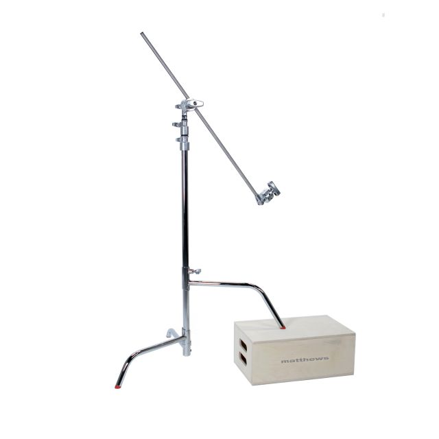 Matthews C-Stand with arm - silver - rocky mountain leg